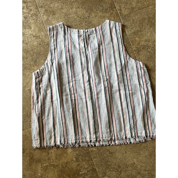 Liz Claiborne scoop neck, stripe tank top, women's size XXL - Picture 6 of 7